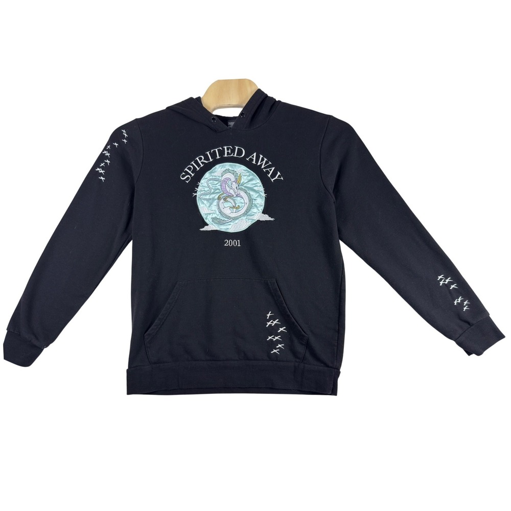 Her Universe Spirited Away Hoodie Womens Medium Black Haku Dragon